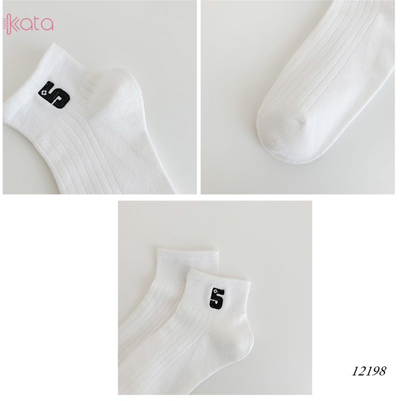 Tất vớ ống ngắn ,tất cotton mỏng mát mùa hè thoáng khí thấm mồ hôi 12198