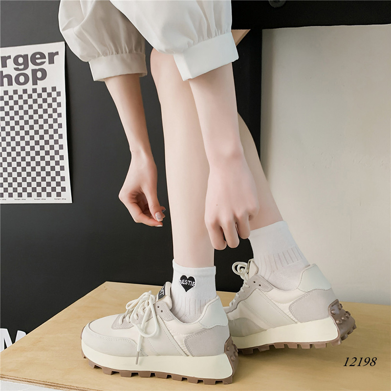 Tất vớ ống ngắn ,tất cotton mỏng mát mùa hè thoáng khí thấm mồ hôi 12198