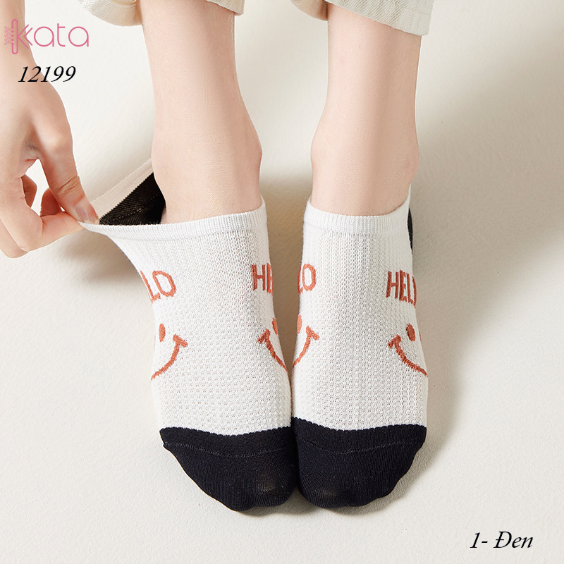 Tất vớ thuyền mùa hè mặt cười,tất cổ ngắn mỏng mát thấm mồ hôi thoáng khí 12199