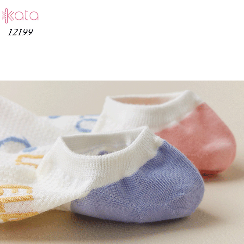 Tất vớ thuyền mùa hè mặt cười,tất cổ ngắn mỏng mát thấm mồ hôi thoáng khí 12199