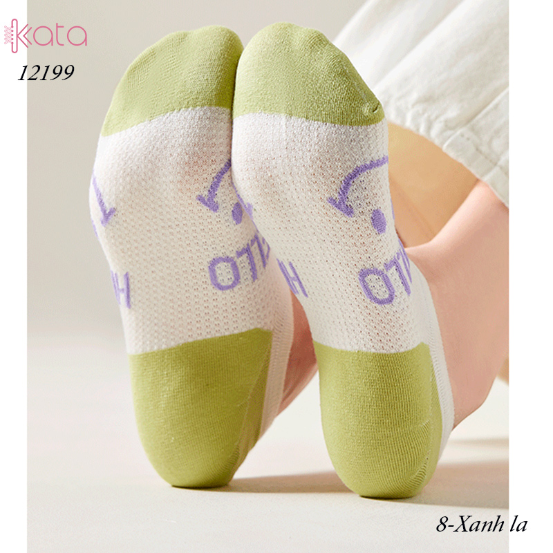 Tất vớ thuyền mùa hè mặt cười,tất cổ ngắn mỏng mát thấm mồ hôi thoáng khí 12199