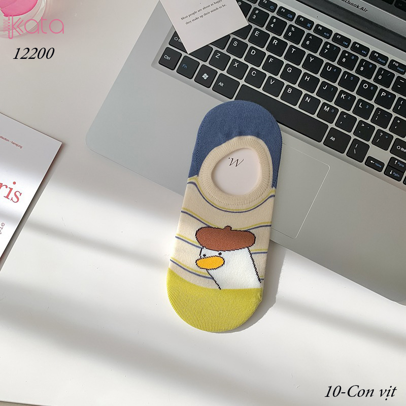 Tất vớ thuyền phim hoạt hình jacquard silicone chống trượt miệng cạn 12200