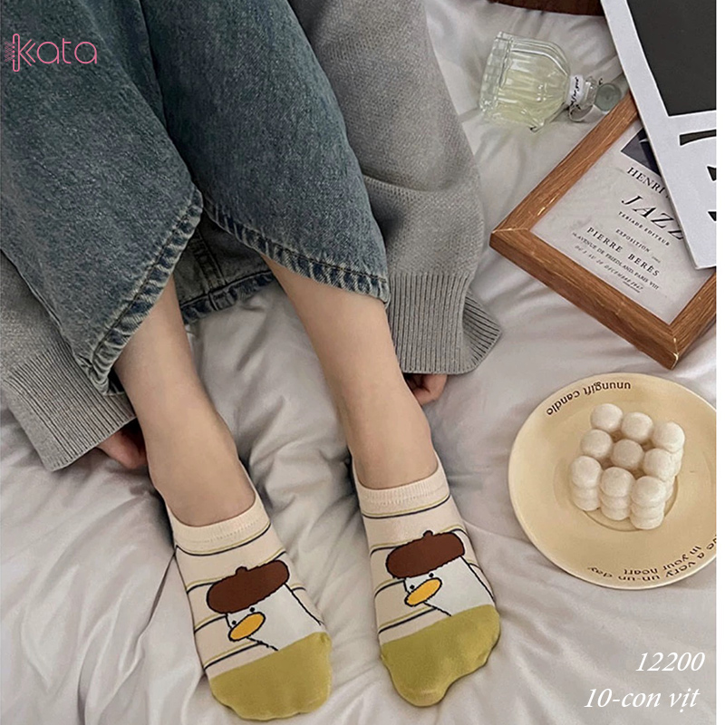 Tất vớ thuyền phim hoạt hình jacquard silicone chống trượt miệng cạn 12200