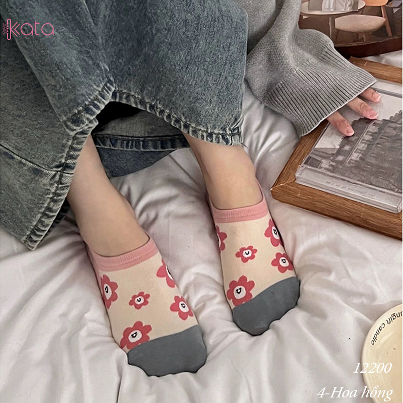 Tất vớ thuyền phim hoạt hình jacquard silicone chống trượt miệng cạn 12200