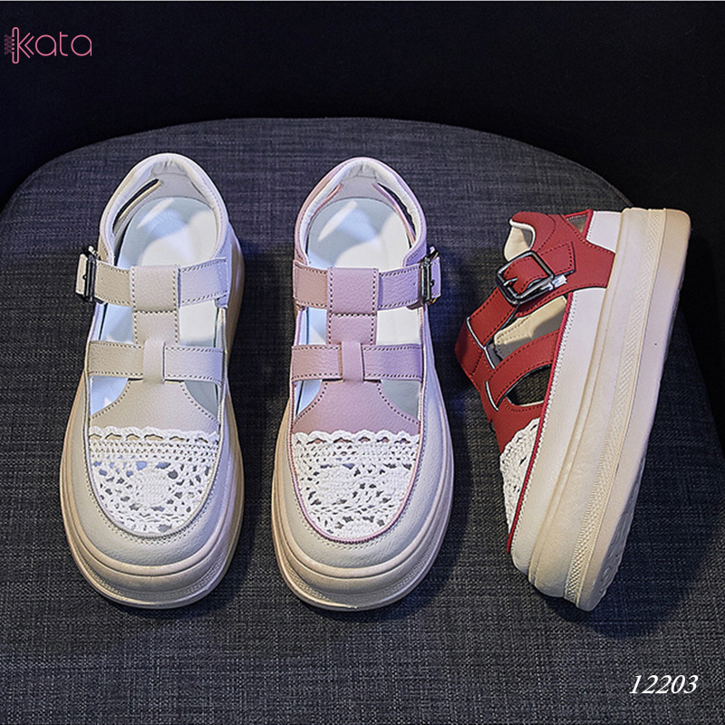 Giày sandal nữ , giày tăng chiều cao thoáng khí dạo phố 12205