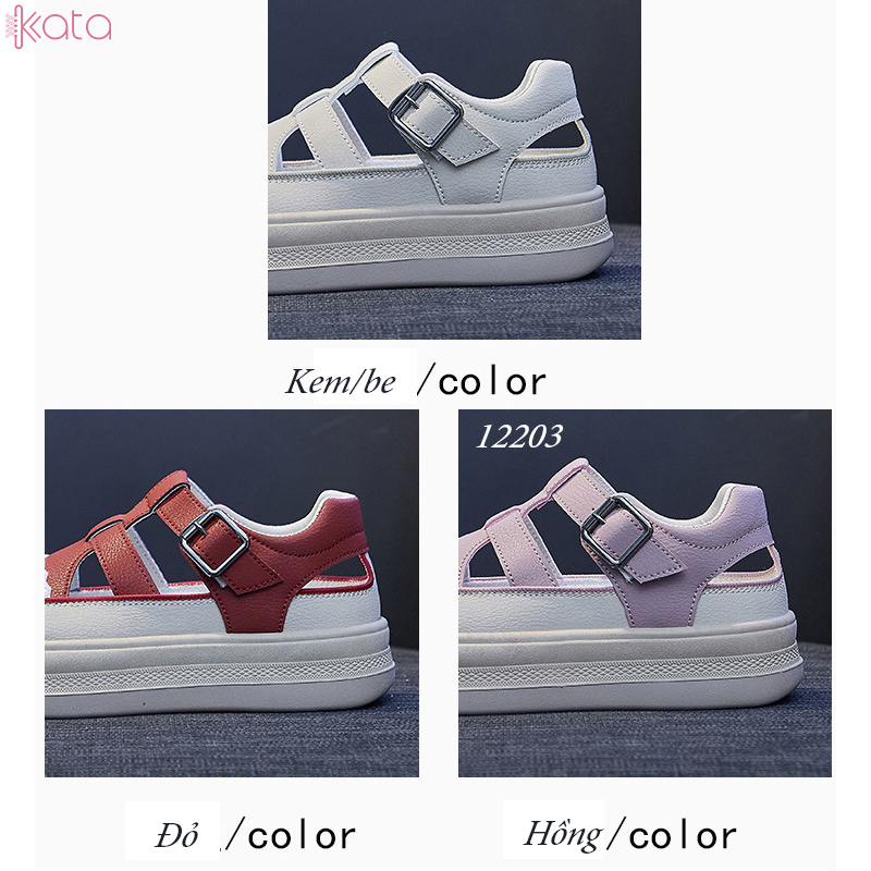 Giày sandal nữ , giày tăng chiều cao thoáng khí dạo phố 12205