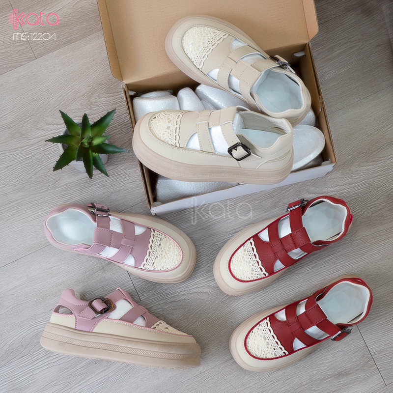 Giày sandal nữ , giày tăng chiều cao thoáng khí dạo phố 12205