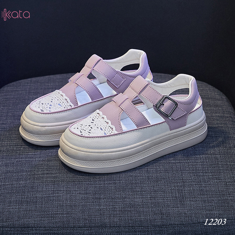 Giày sandal nữ , giày tăng chiều cao thoáng khí dạo phố 12205