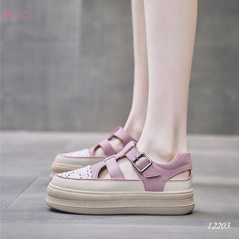 Giày sandal nữ , giày tăng chiều cao thoáng khí dạo phố 12205