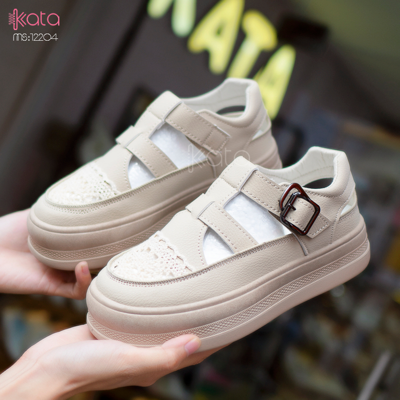 Giày sandal nữ , giày tăng chiều cao thoáng khí dạo phố 12205