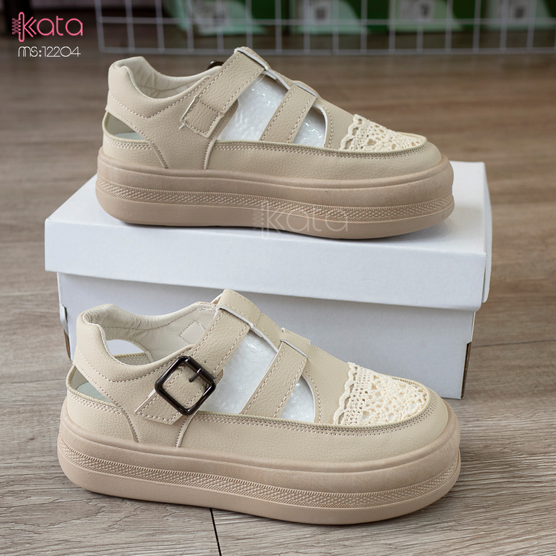 Giày sandal nữ , giày tăng chiều cao thoáng khí dạo phố 12205