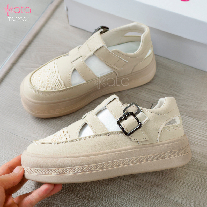 Giày sandal nữ , giày tăng chiều cao thoáng khí dạo phố 12205