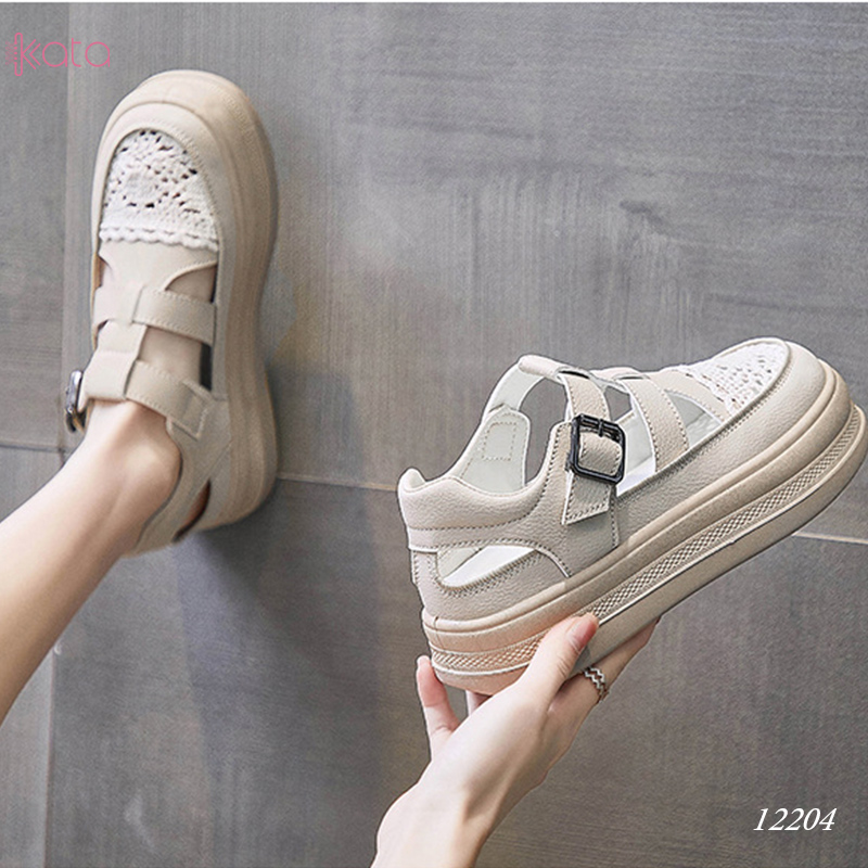 Giày sandal nữ , giày tăng chiều cao thoáng khí dạo phố 12205