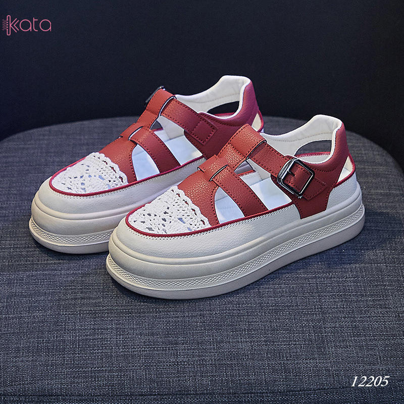 Giày sandal nữ , giày tăng chiều cao thoáng khí dạo phố 12205