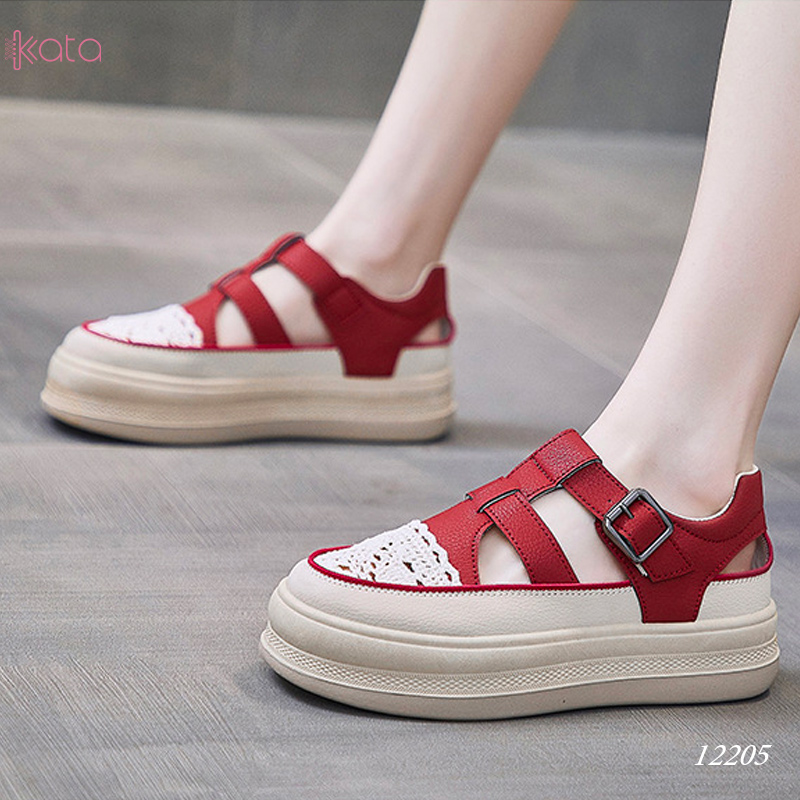 Giày sandal nữ , giày tăng chiều cao thoáng khí dạo phố 12205