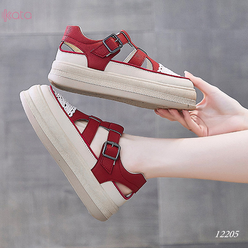 Giày sandal nữ , giày tăng chiều cao thoáng khí dạo phố 12205