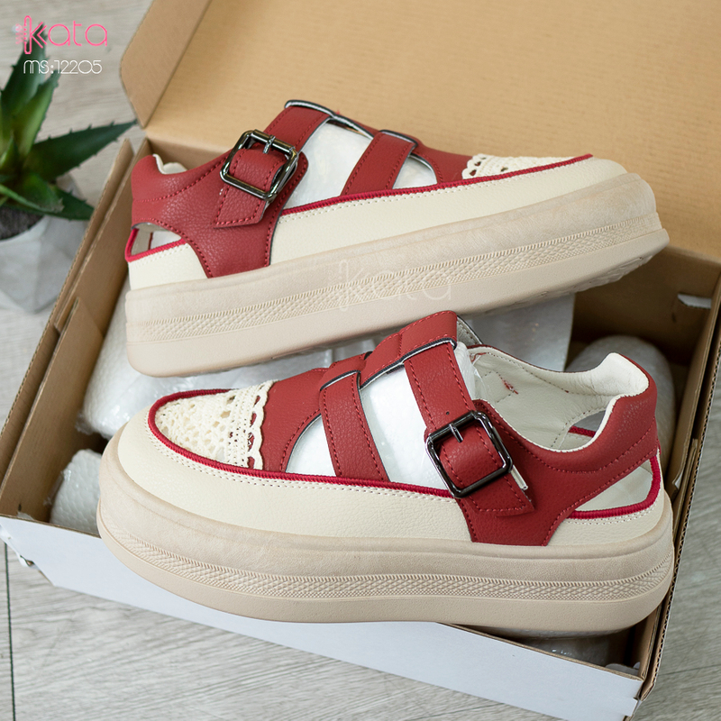 Giày sandal nữ , giày tăng chiều cao thoáng khí dạo phố 12205