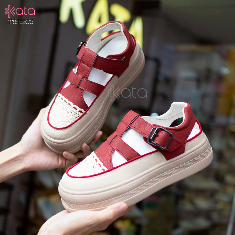Giày sandal nữ , giày tăng chiều cao thoáng khí dạo phố 12205