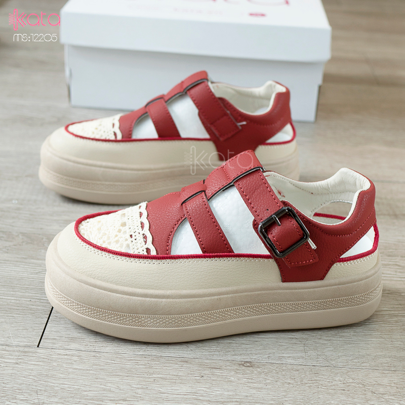 Giày sandal nữ , giày tăng chiều cao thoáng khí dạo phố 12205