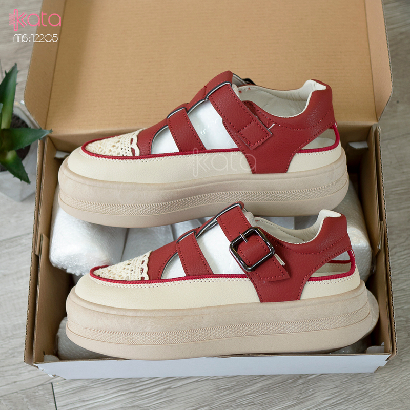 Giày sandal nữ , giày tăng chiều cao thoáng khí dạo phố 12205