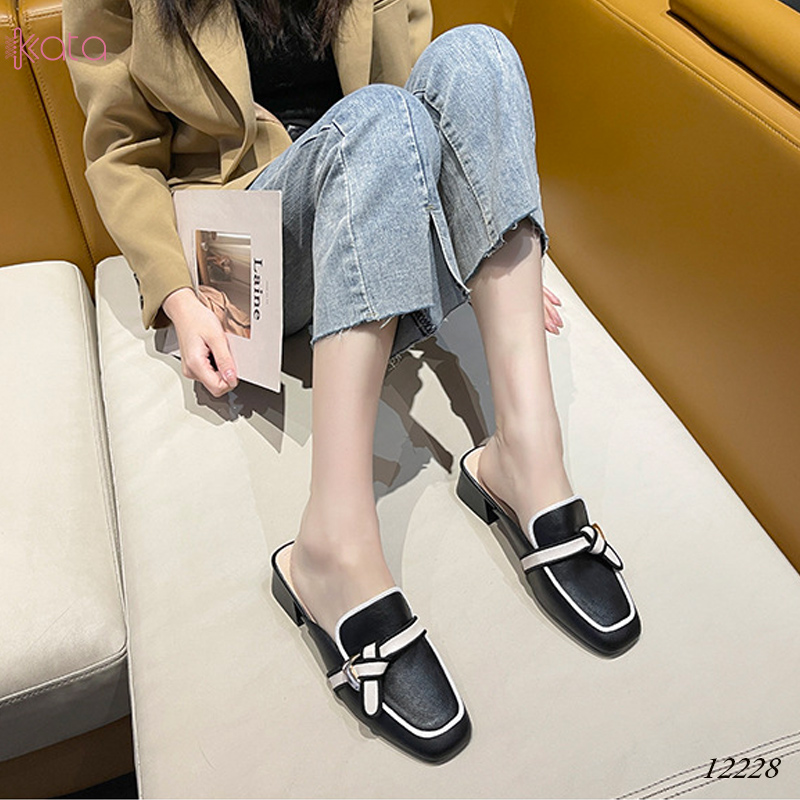 Giày cao gót Muller ,giày sục hở gót nữ 12227