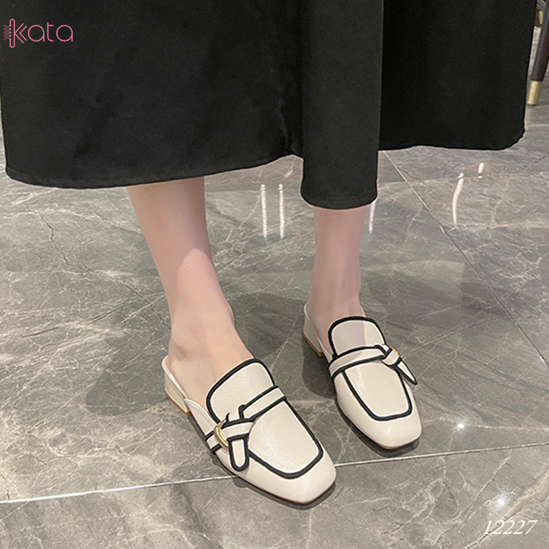 Giày cao gót Muller ,giày sục hở gót nữ 12227