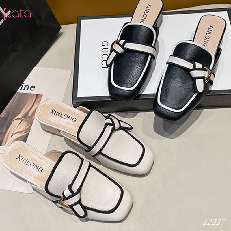 Giày cao gót Muller ,giày sục hở gót nữ 12227