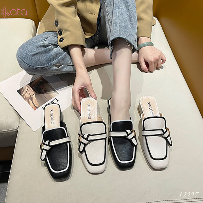 Giày cao gót Muller ,giày sục hở gót nữ 12227