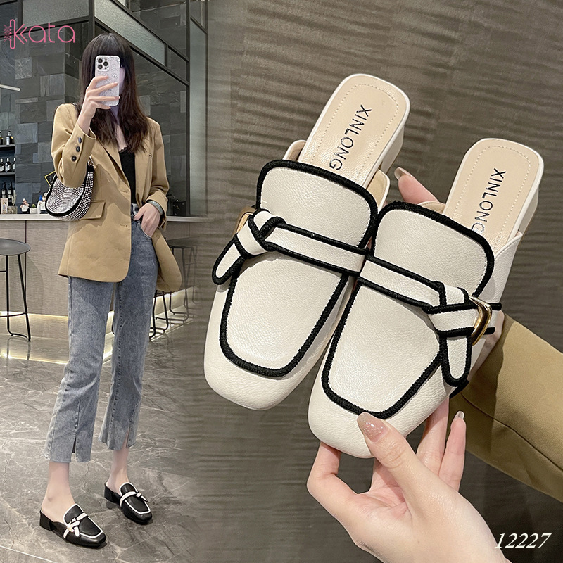 Giày cao gót Muller ,giày sục hở gót nữ 12227