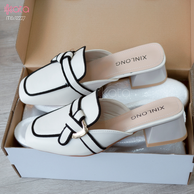 Giày cao gót Muller ,giày sục hở gót nữ 12227