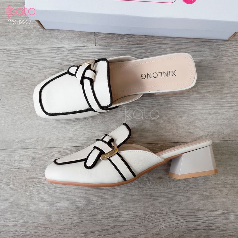 Giày cao gót Muller ,giày sục hở gót nữ 12227