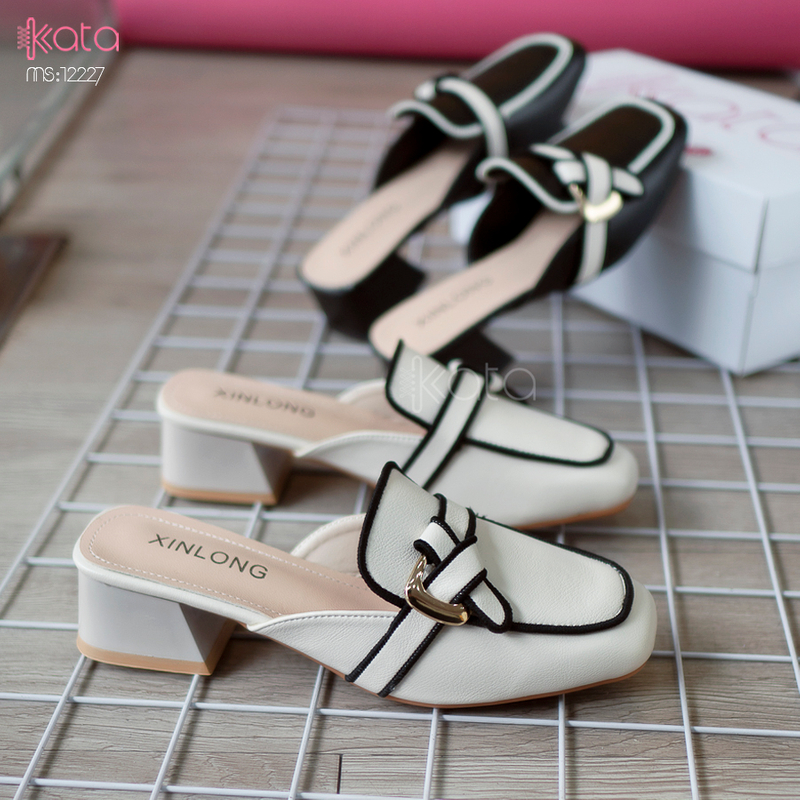 Giày cao gót Muller ,giày sục hở gót nữ 12227