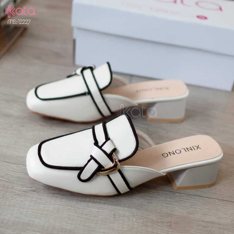 Giày cao gót Muller ,giày sục hở gót nữ 12227