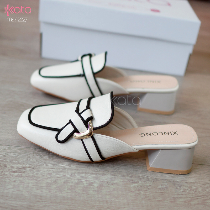 Giày cao gót Muller ,giày sục hở gót nữ 12227