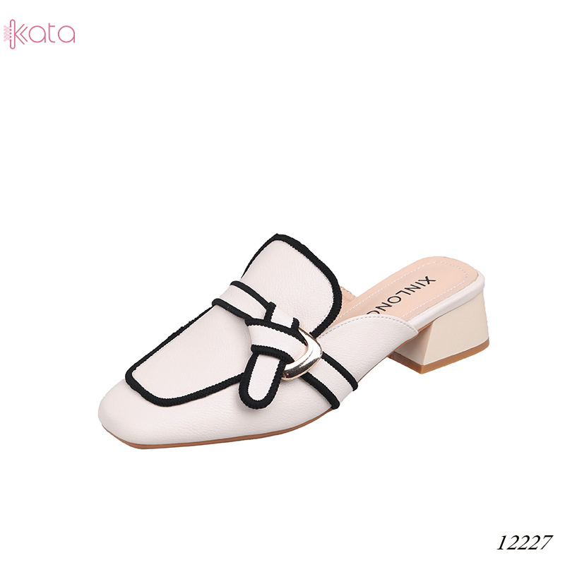 Giày cao gót Muller ,giày sục hở gót nữ 12227