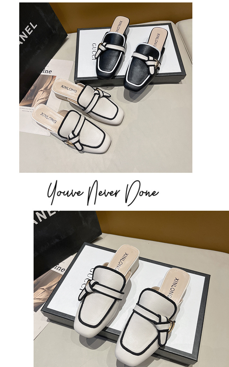 Giày cao gót Muller ,giày sục hở gót nữ 12227