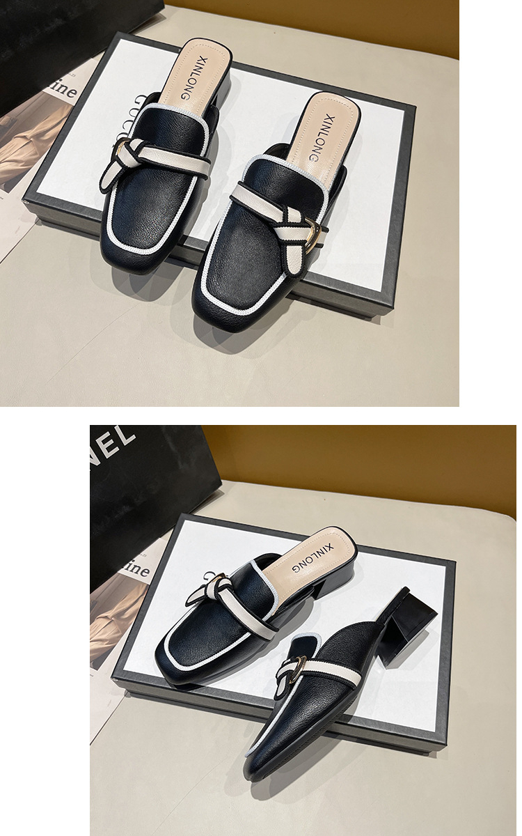 Giày cao gót Muller ,giày sục hở gót nữ 12227