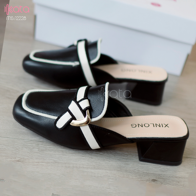 Giày cao gót Muller ,giày sục hở gót nữ 12227