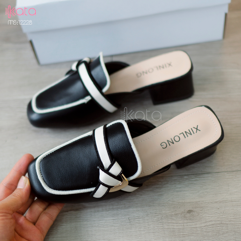 Giày cao gót Muller ,giày sục hở gót nữ 12227