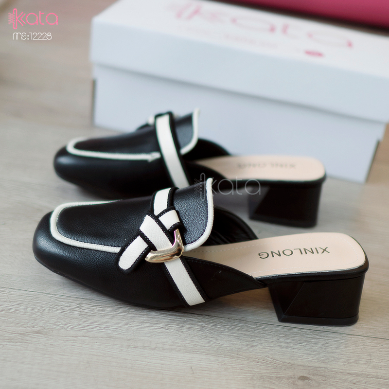 Giày cao gót Muller ,giày sục hở gót nữ 12227