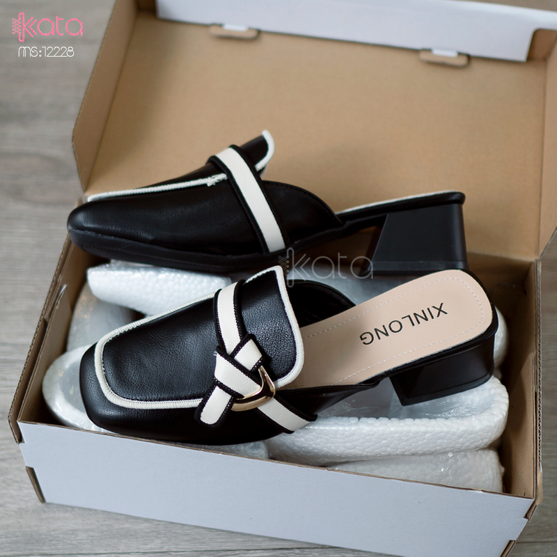 Giày cao gót Muller ,giày sục hở gót nữ 12227