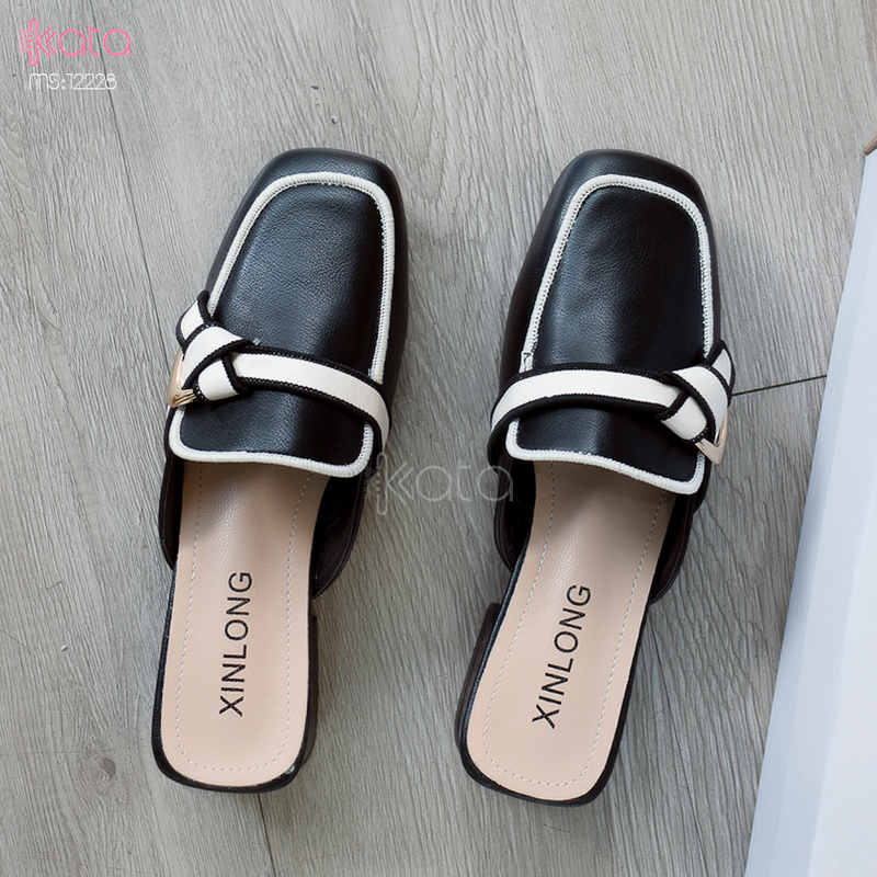 Giày cao gót Muller ,giày sục hở gót nữ 12227