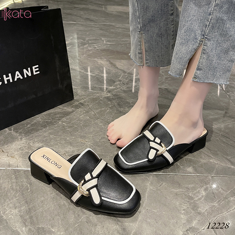 Giày cao gót Muller ,giày sục hở gót nữ 12227