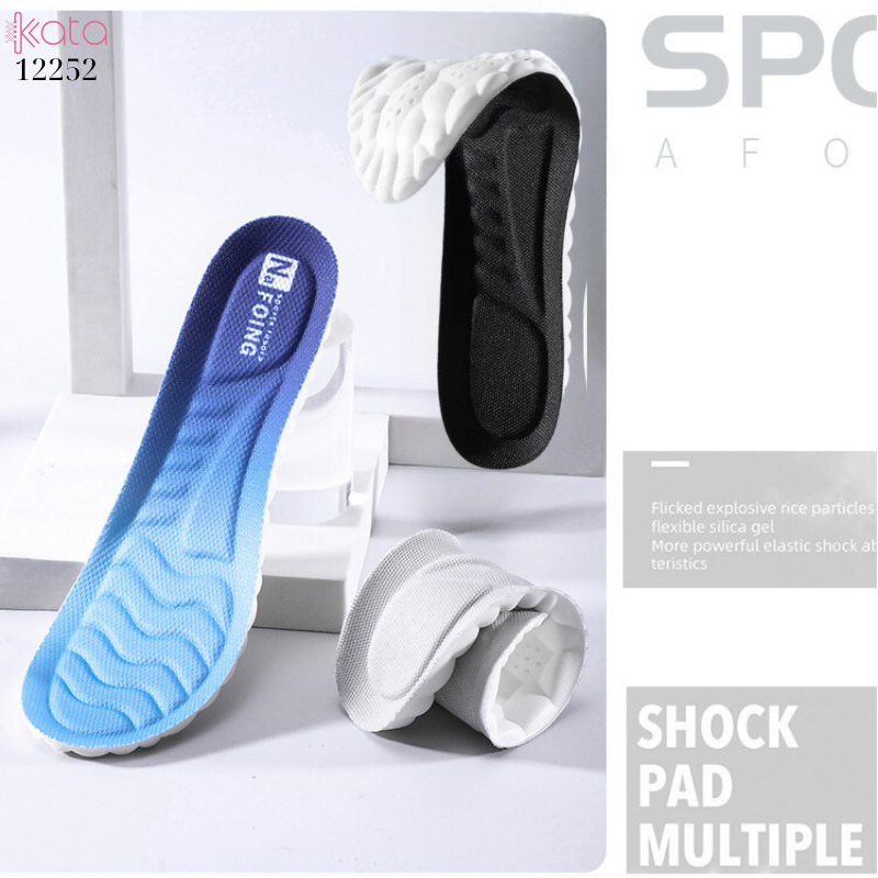 Lót giày thể thao PU siêu mềm Nam Nữ,đế dày chống sốc đứng lâu không mỏi 12252