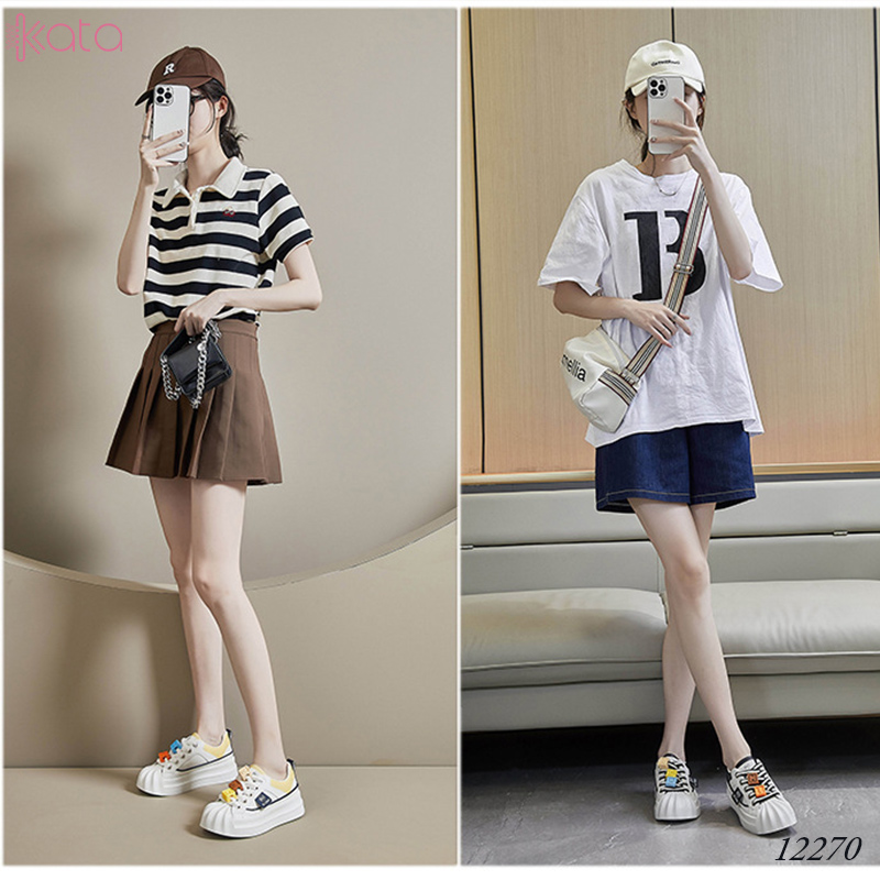 Giày thể thao nữ, giày dạo phố sinh viên phong cách Hàn Quốc 12272