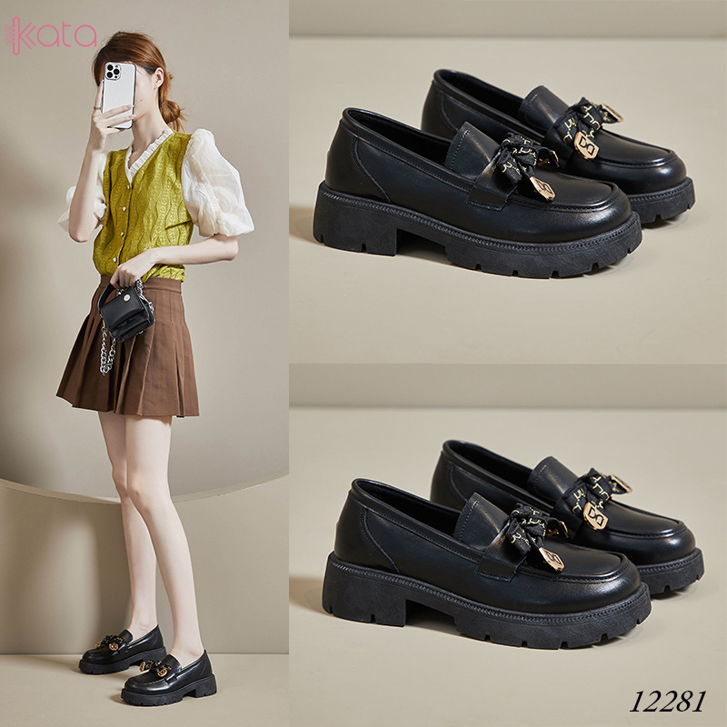 Giày slipon nữ giày lười dạo phố phong cách Hàn Quốc 12281