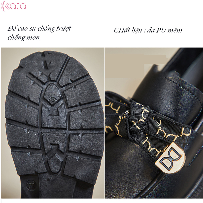 Giày slipon nữ giày lười dạo phố phong cách Hàn Quốc 12281