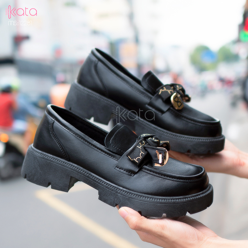 Giày slipon nữ giày lười dạo phố phong cách Hàn Quốc 12281