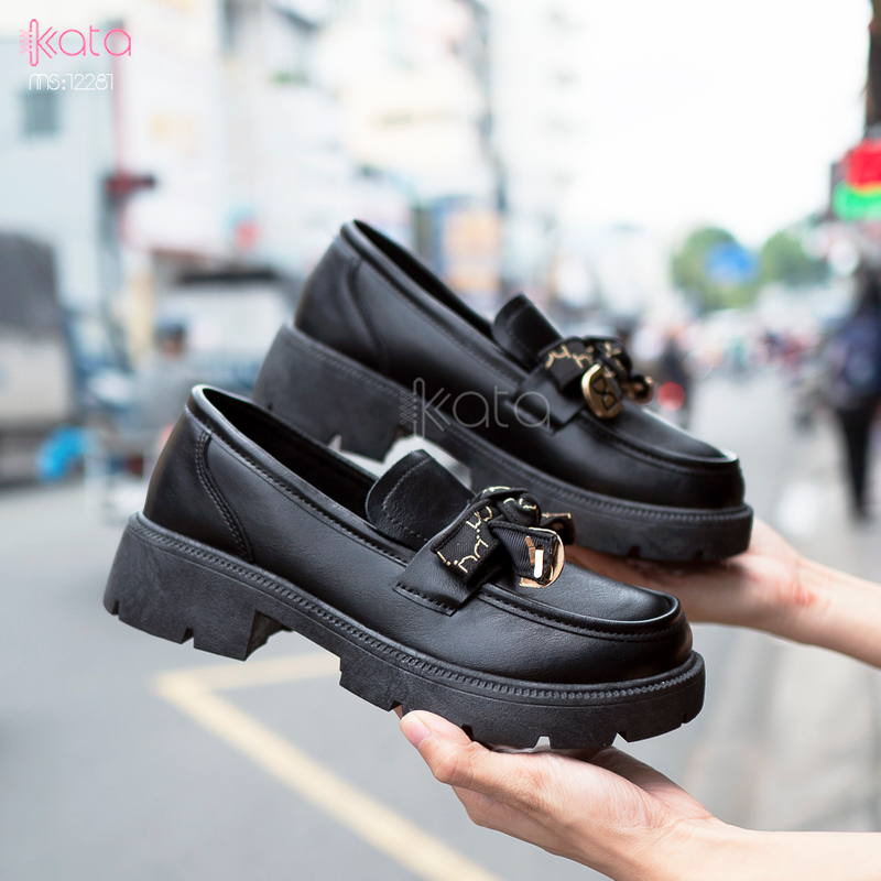 Giày slipon nữ giày lười dạo phố phong cách Hàn Quốc 12281