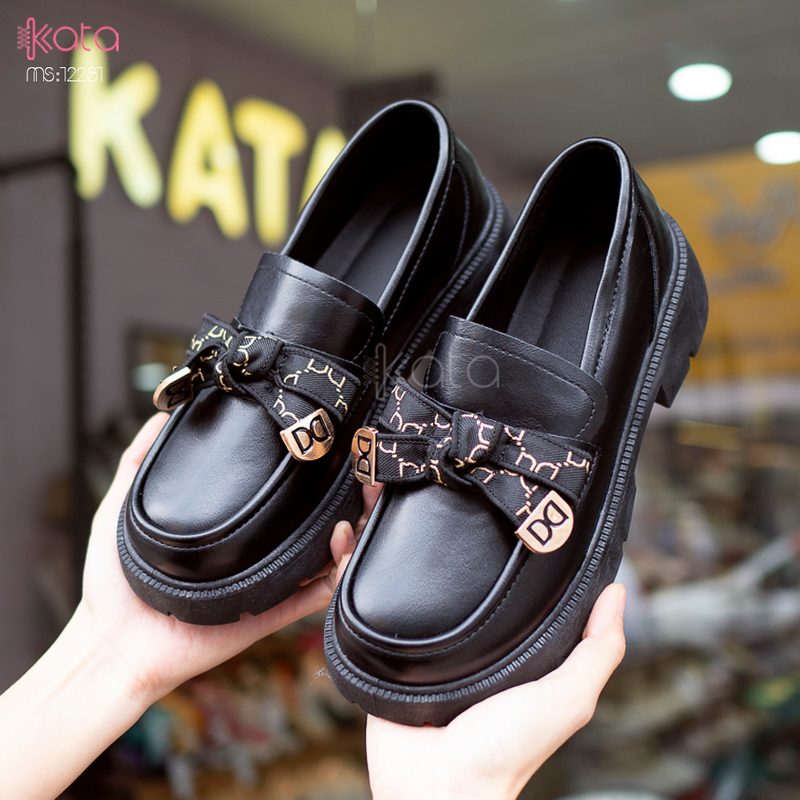 Giày slipon nữ giày lười dạo phố phong cách Hàn Quốc 12281